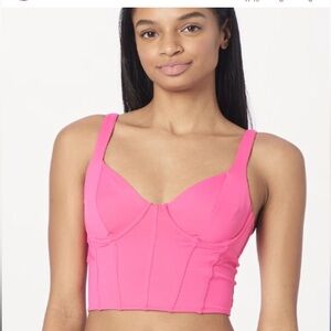 Hollister hot pink Bustier Top NWOT